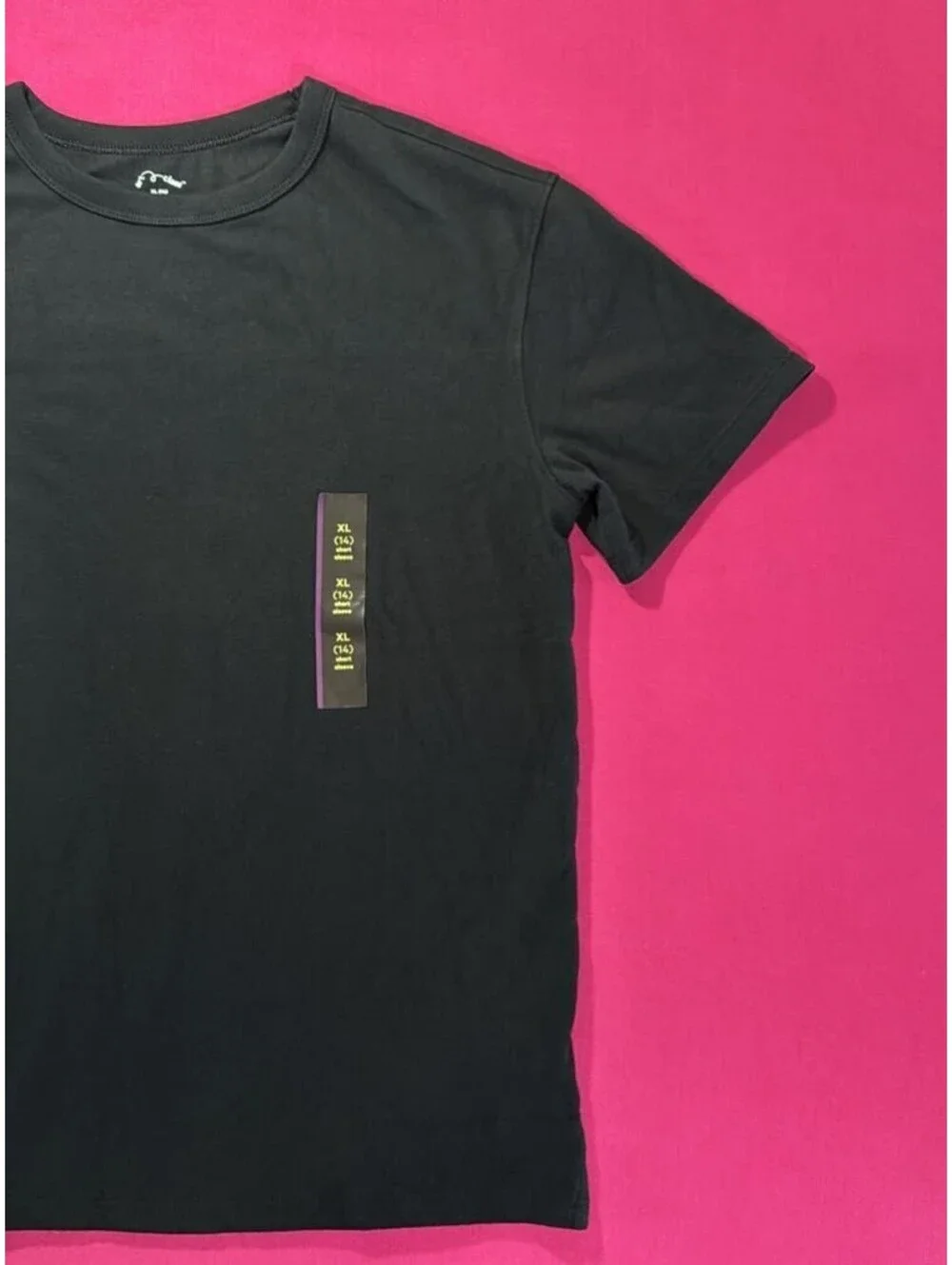 Art Class Basic T‑Shirt Black Cotton Blend Size XL (14) - Picture 3 of 3
